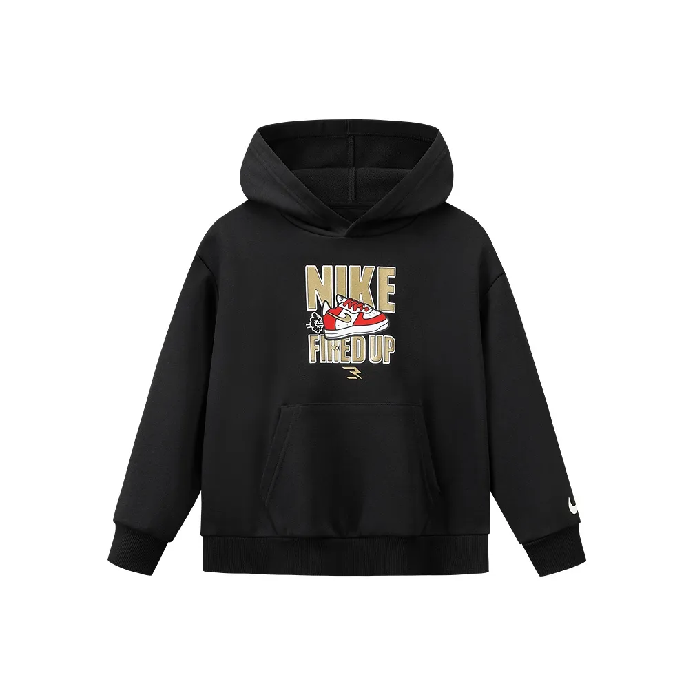 Nike Глубокий Черный Kids Свитшоты
