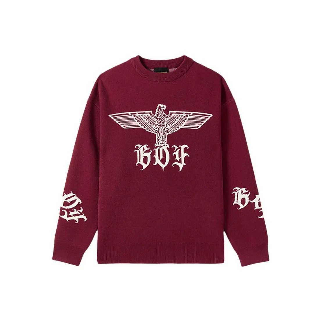 Boy London New Year Sweaters Unisex Burgundy