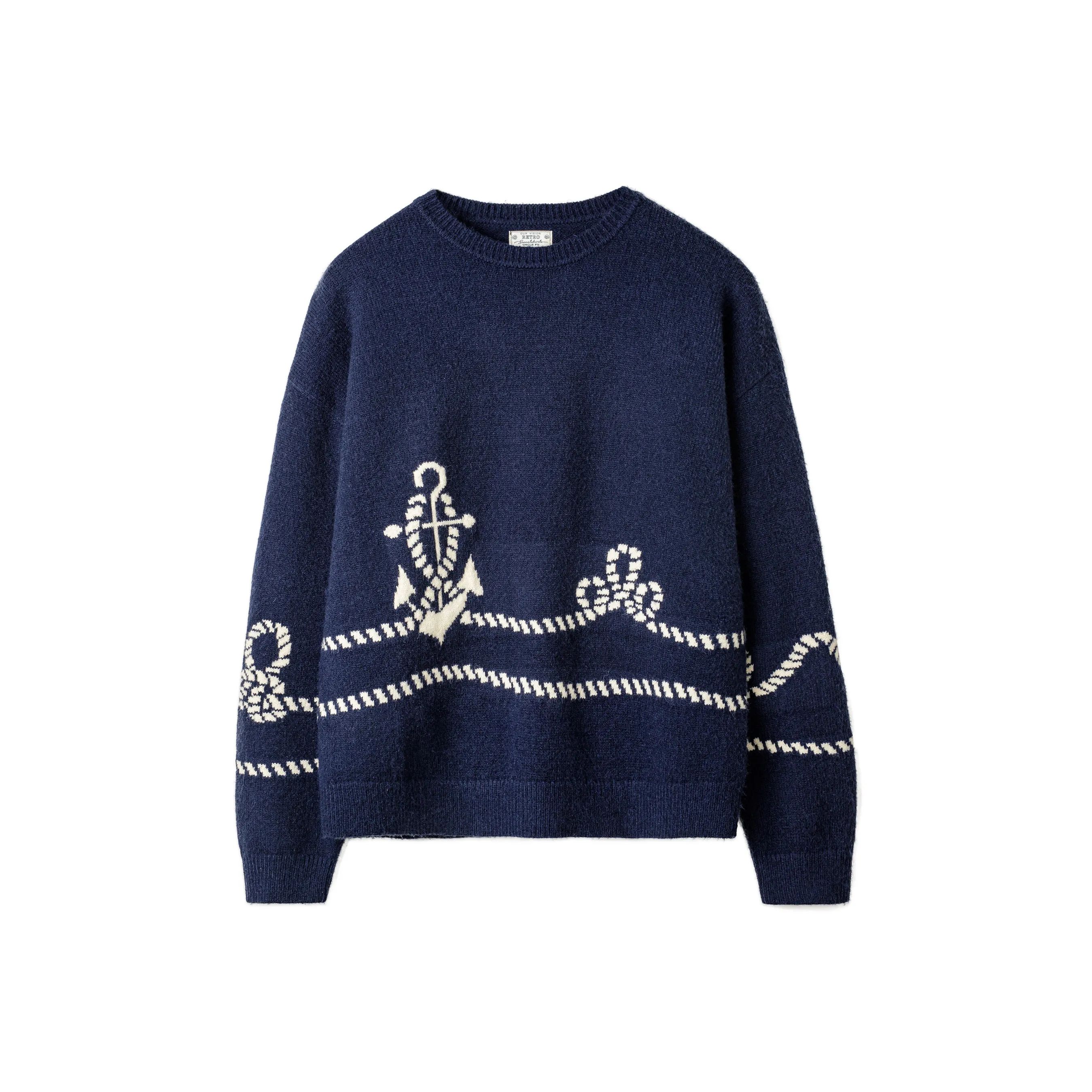 MADEN Глубокий Синий Бесплатная доставка через SF Express. Унисекс Свитера