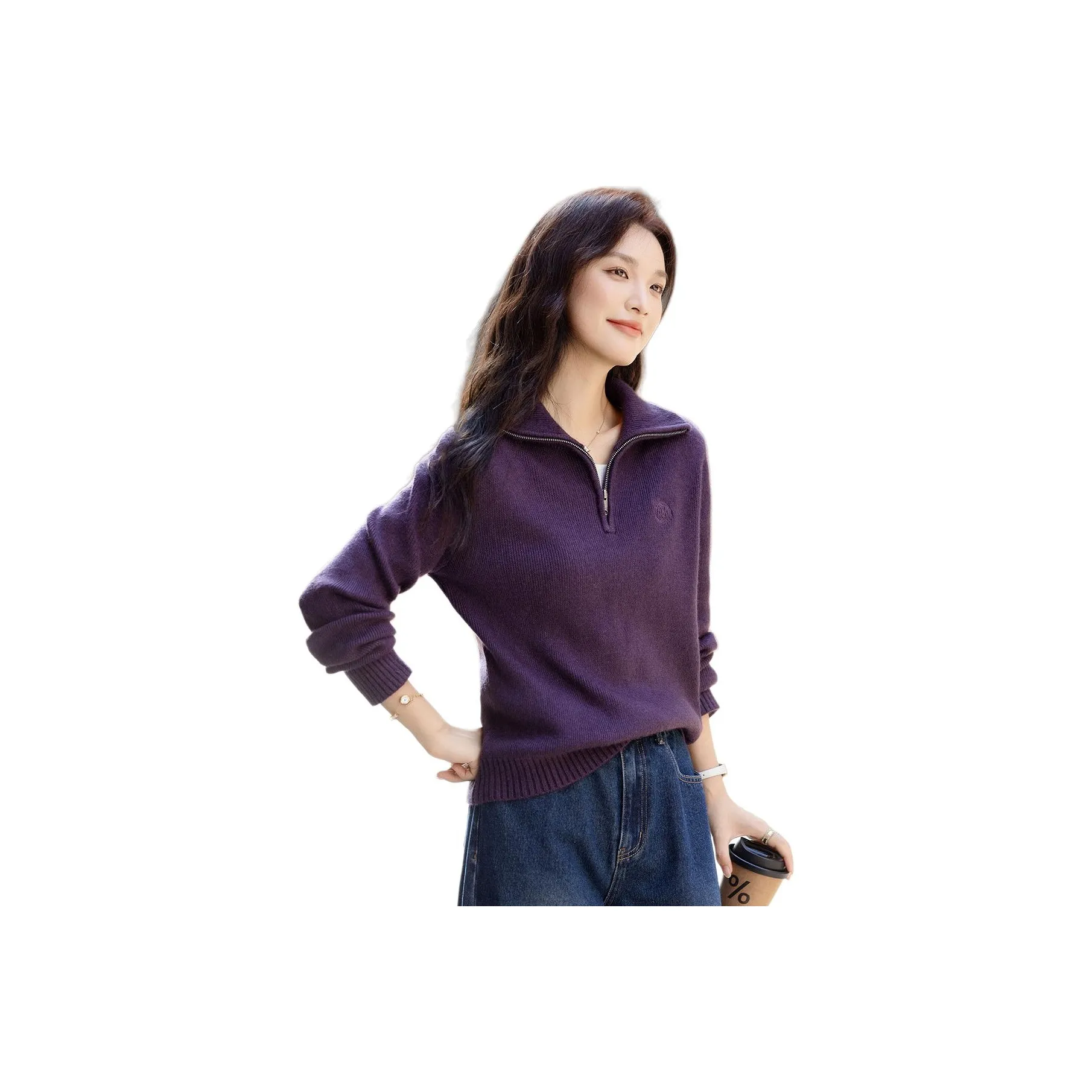 Dme Темно-фиолетовый Женский Трикотаж