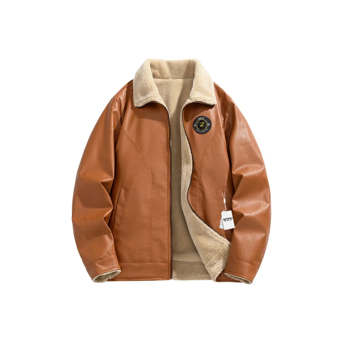 EMINU Мужские кожаные куртки