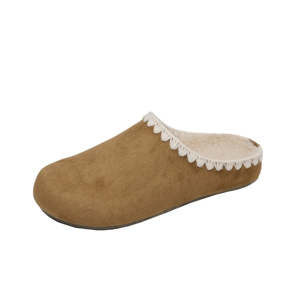 MADALLO Вязаные ткани Slip-resistant устойчивые к истиранию против запахов тихие домашние тапочки для женщин