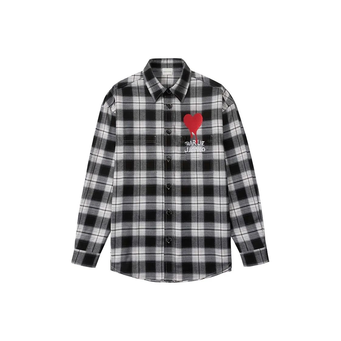 Charlie Luciano Рубашка Унисекс Черно-белая
