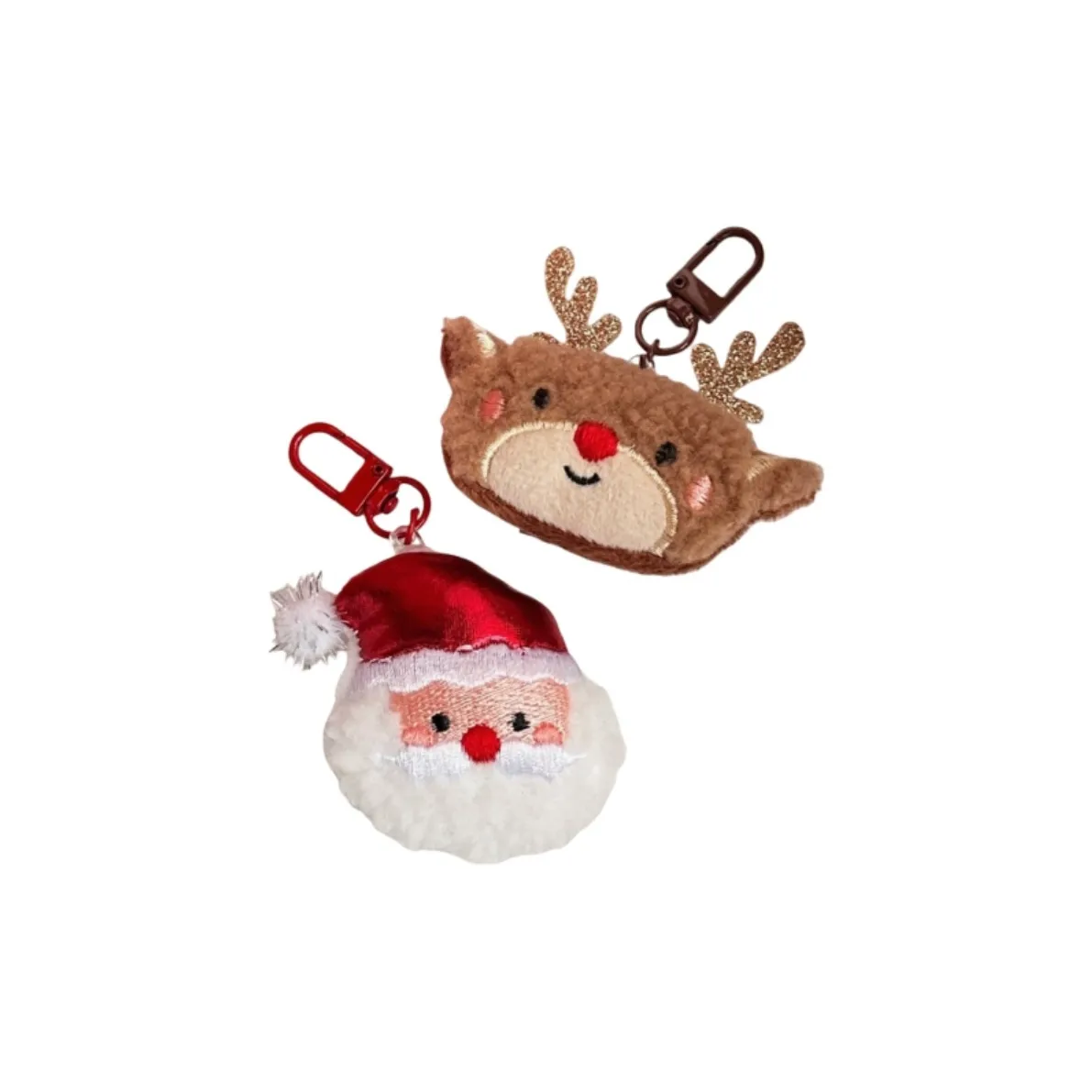 AIQINGCAOZHILIANWANJU Милый Санта-Клаус Лось Снеговик Рождественские деревья Брелок Плюшевая Подвеска 15 см Рекомендуемая высота