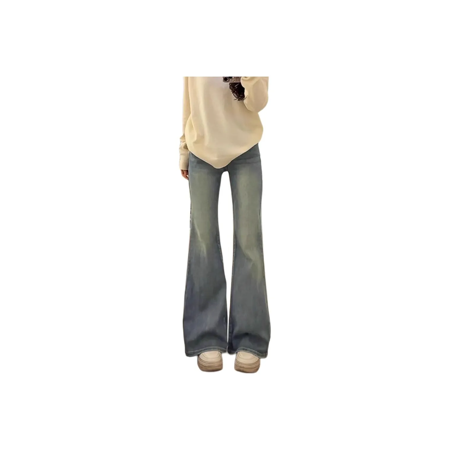 SRCG Винтажные синие женские джинсы