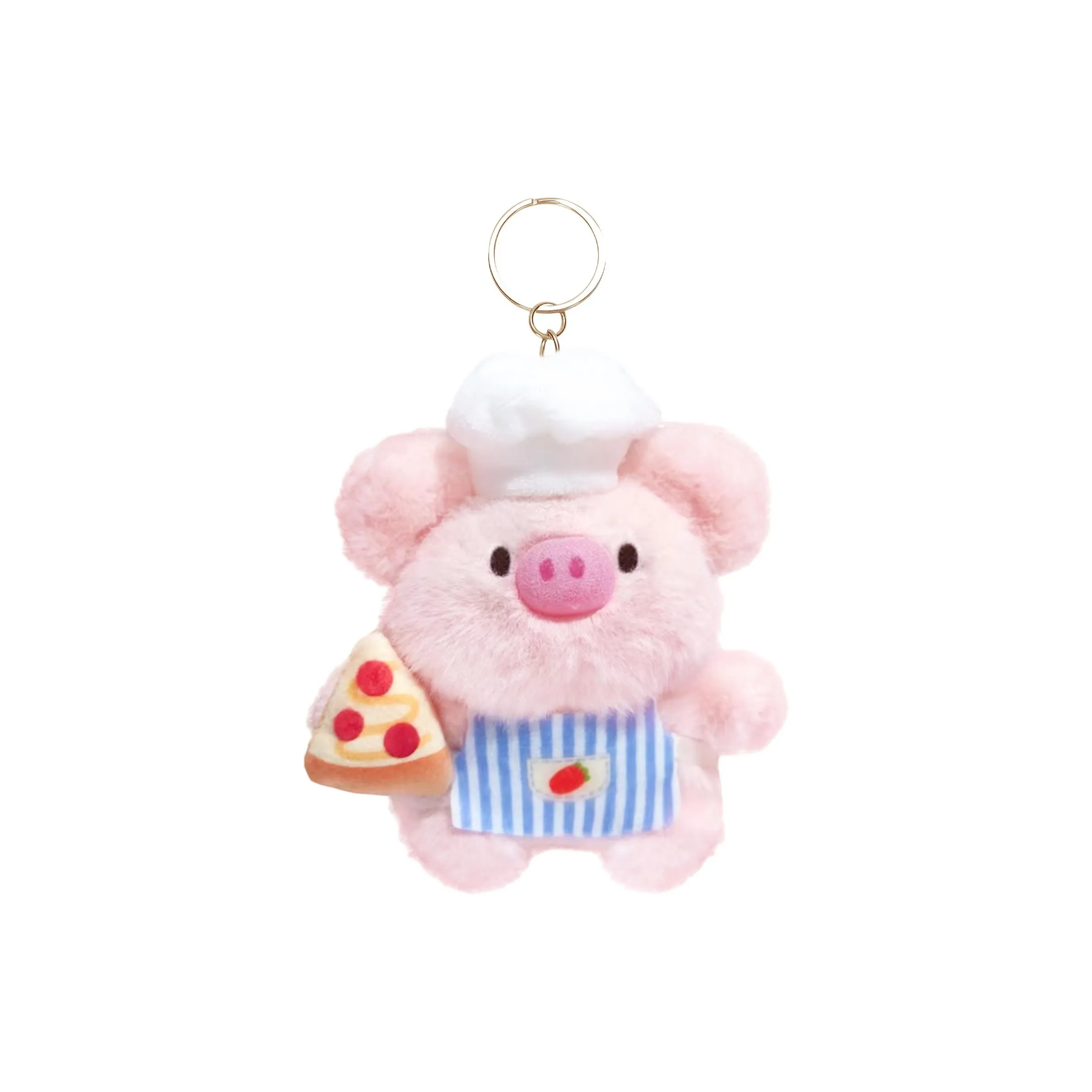 Abay Cute Pizza Chef Piglet Plush Pendant 12cm Рекомендуемая высота