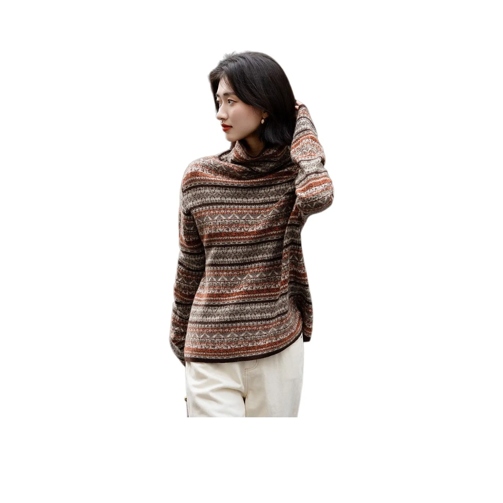 Dme Красно-коричневые Женские Свитера