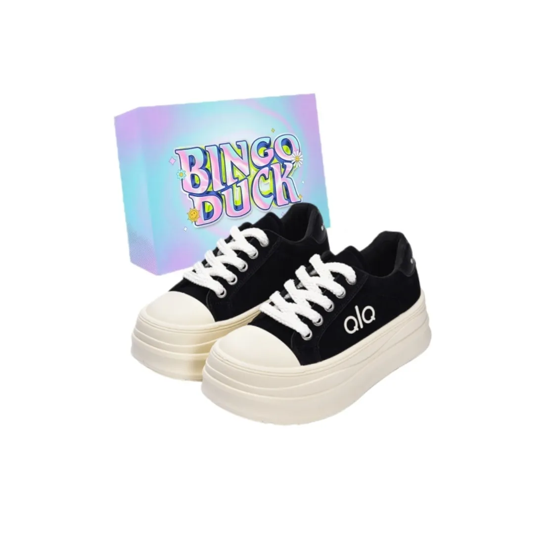 BINGO DUCK Платформа Скейтборд Кроссовки Женские