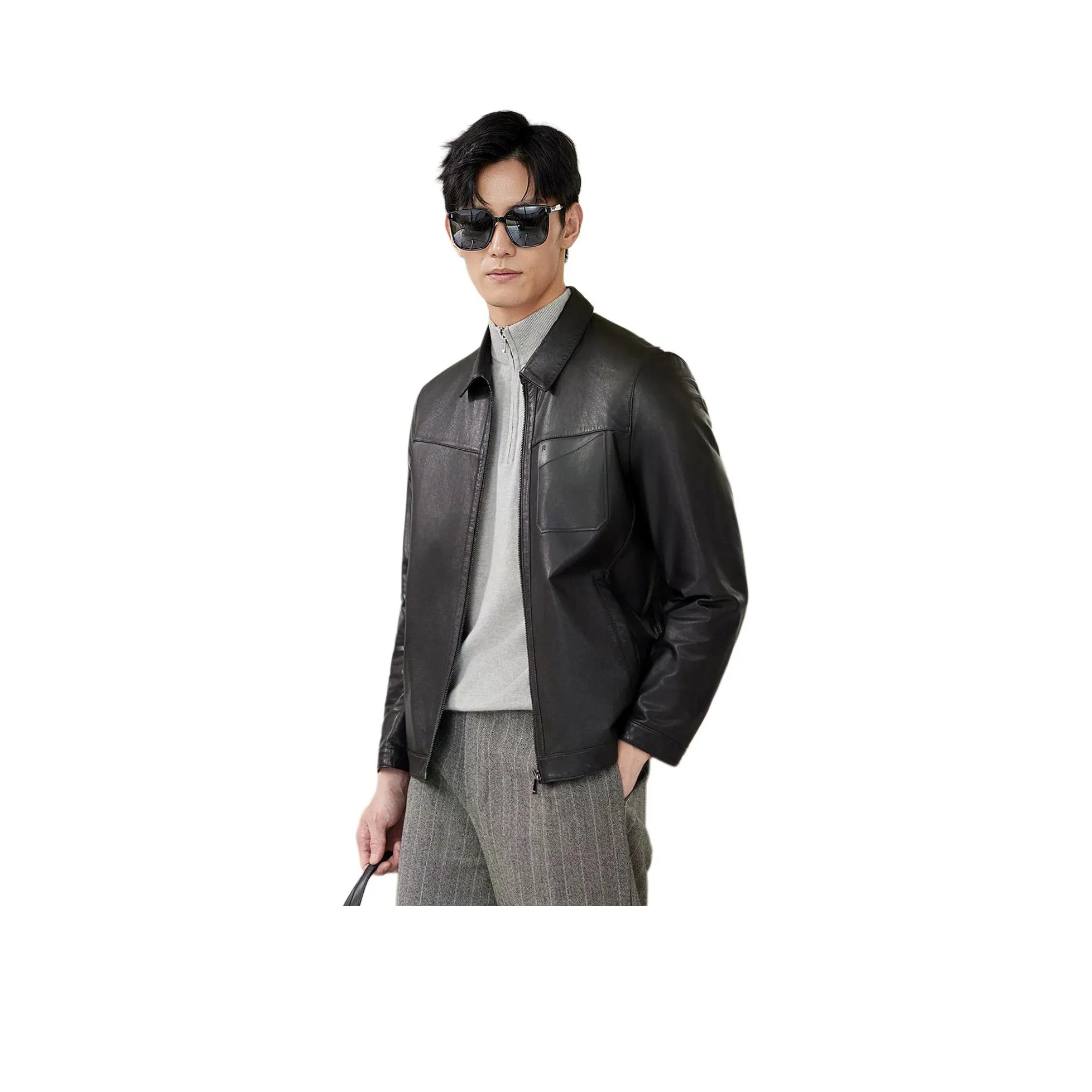 Beast King Натуральная кожа Тонкая мужская куртка