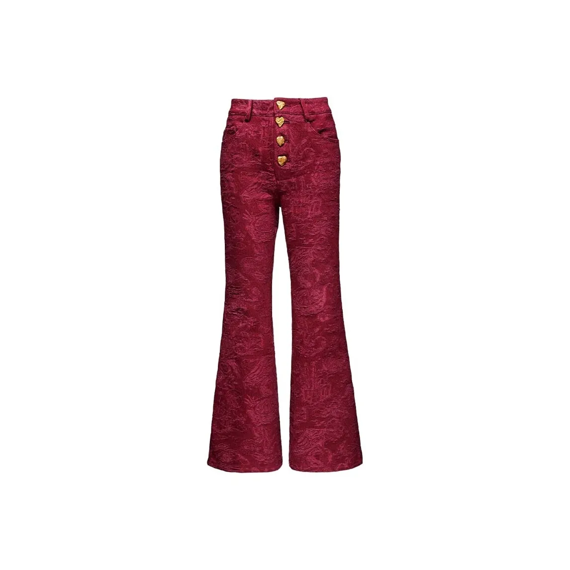 Laurence Chico Denim Широкие Брюки Унисекс Hot Red