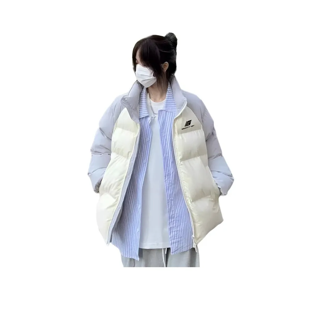 GUOZHEN Светло-синий Утолщенный Женский Пуховик