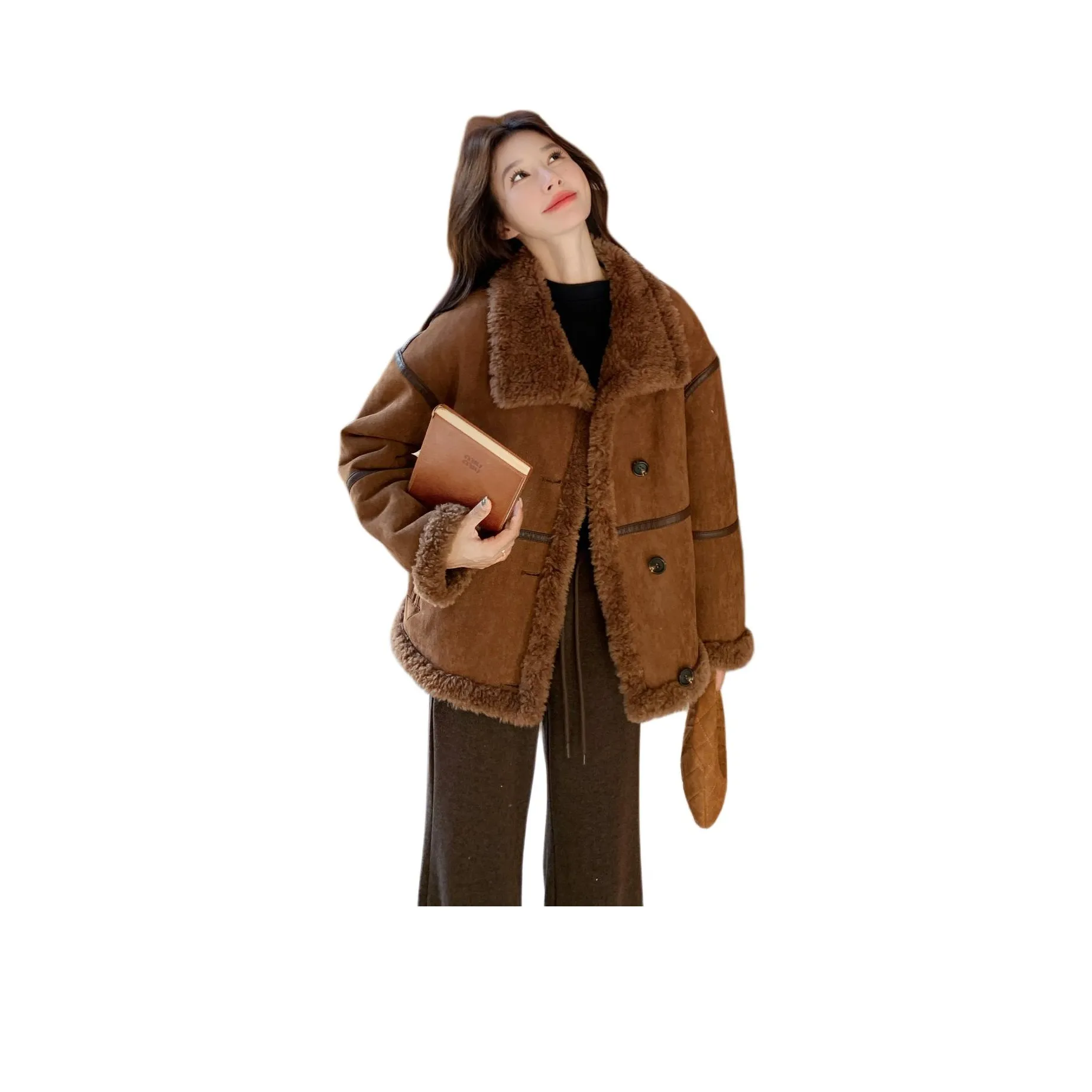 MEXICAN Бархат Feel Пальто Женское