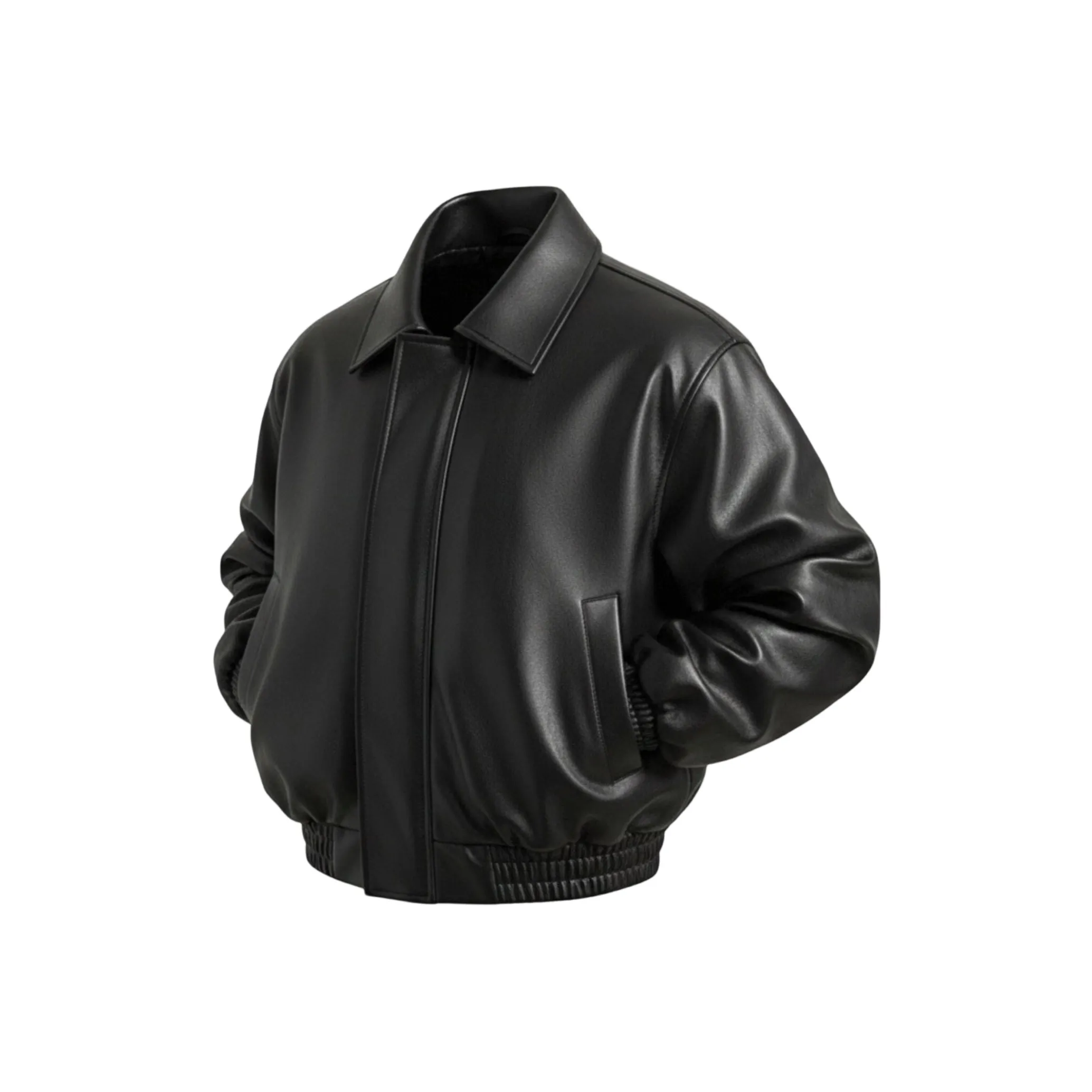 GANGZAI Кожа Куртка Пальто Унисекс