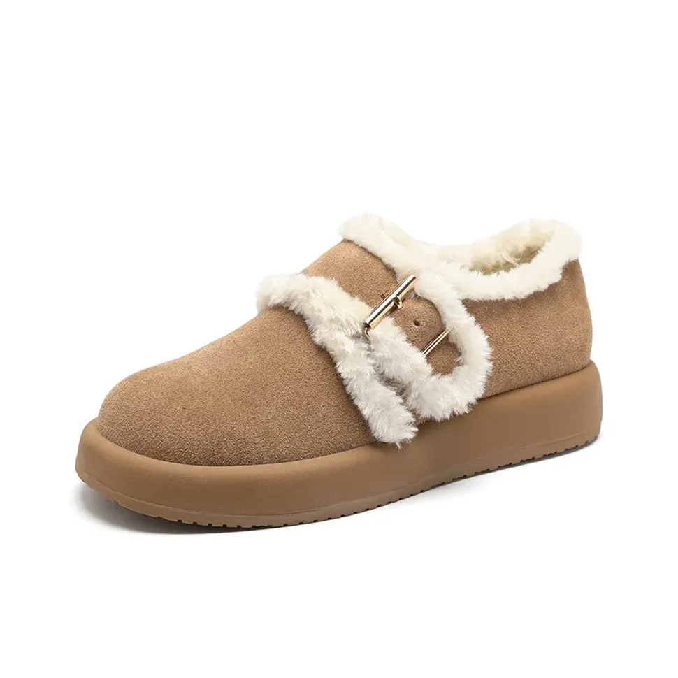 Deesha Термический Temperature Замок Платформа Флис С подкладкой Birkenstock Стиль Обувь Ankle Длина (размер в длину) Сноубутсы Женские