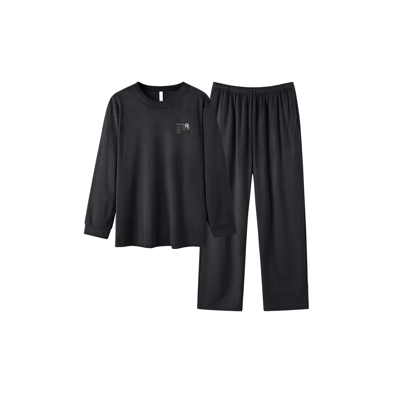 H YXIANG 2025 Осенне-зимняя домашняя одежда пижама мужская удобная с круглым вырезом набор одежды джентльмен