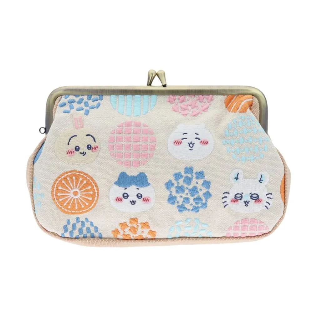 Chiikawa Хлопок Клатч Женский Бежевый