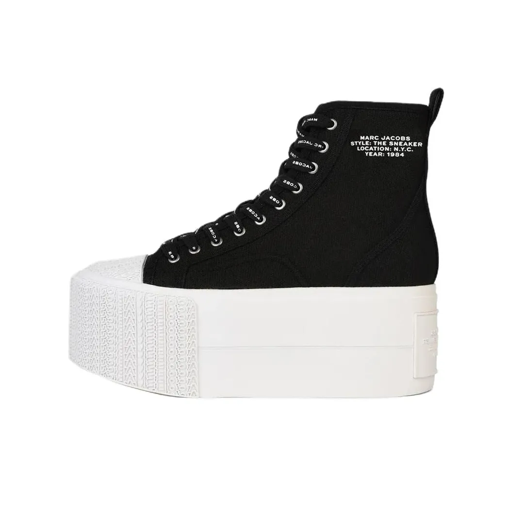 MARC JACOBS Canvas Shoes Women's High Top Black