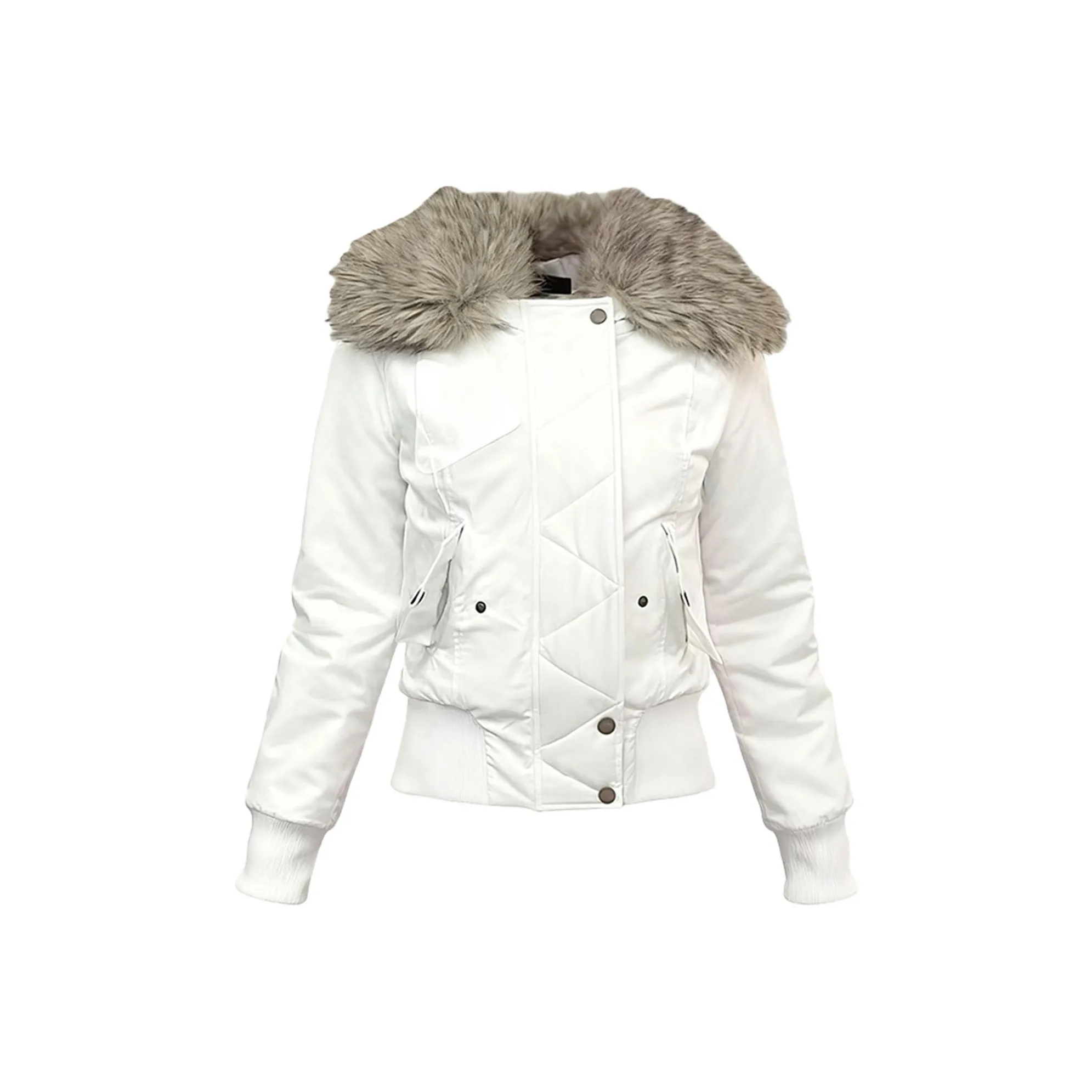 DITB Белый Женские Бархатные Куртки