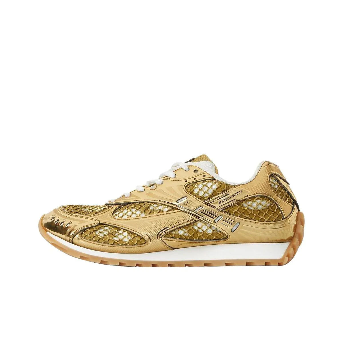 Bottega Veneta Orbit Casual Shoes Women's Low Top Gold