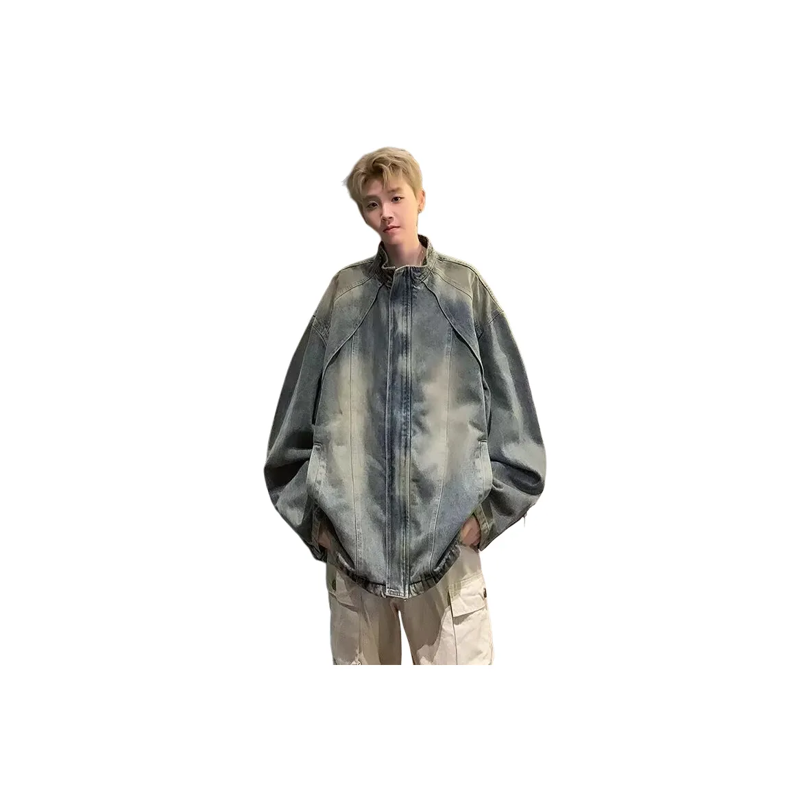 THE AIER Синий Унисекс Джинсовые куртки