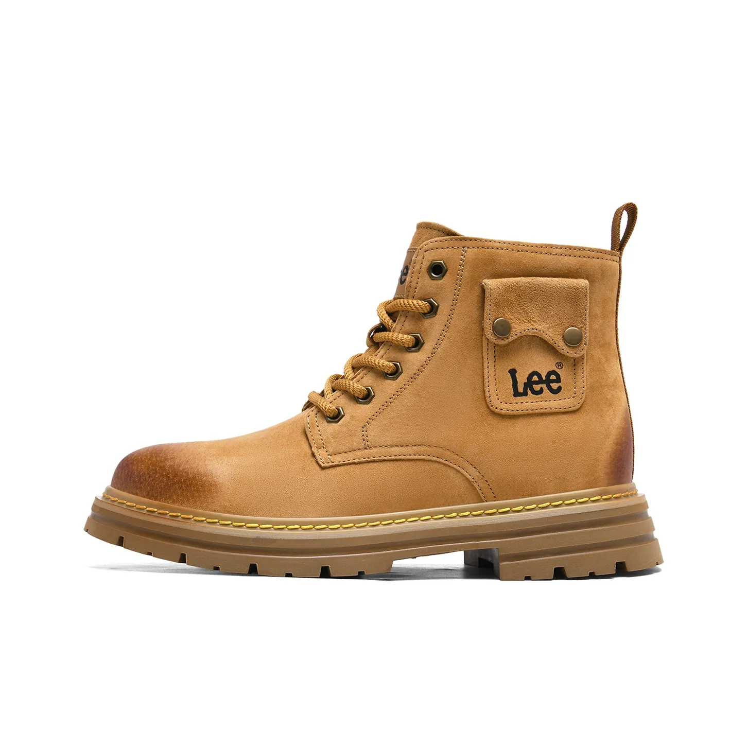 Lee Martin Boots Yellow Brown Men's