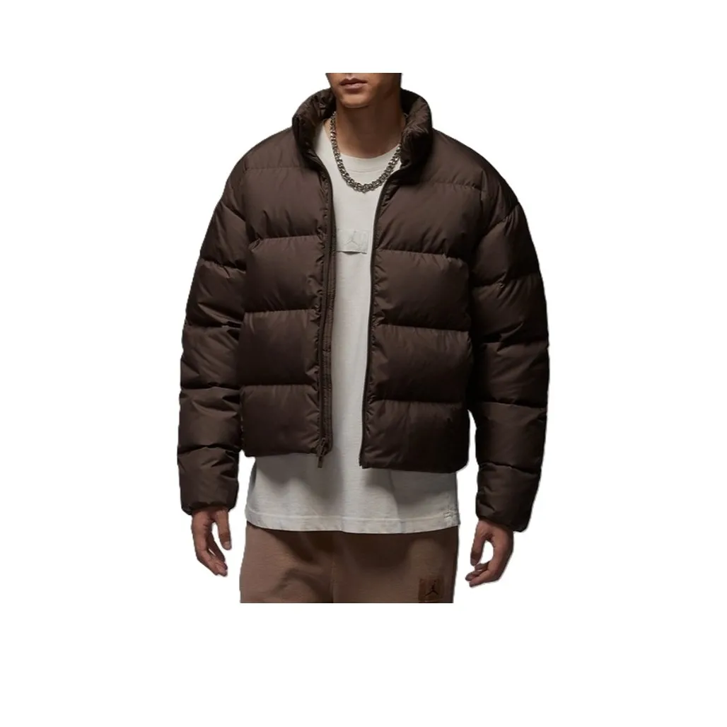 Джордан Барочный Коричневый Черный Мужской Пуховик