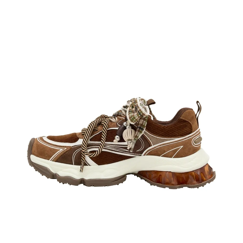 HERLOOK Метеорит Платформа Толстая подошва Низкий топ Спортивный Ретро стиль Обувь Женская