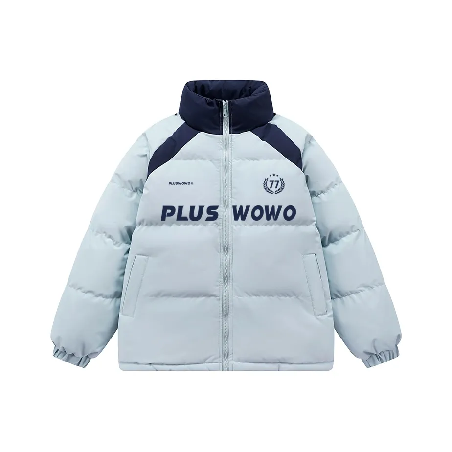 PLUSWOWO Стеганый хлопковый пуховик унисекс