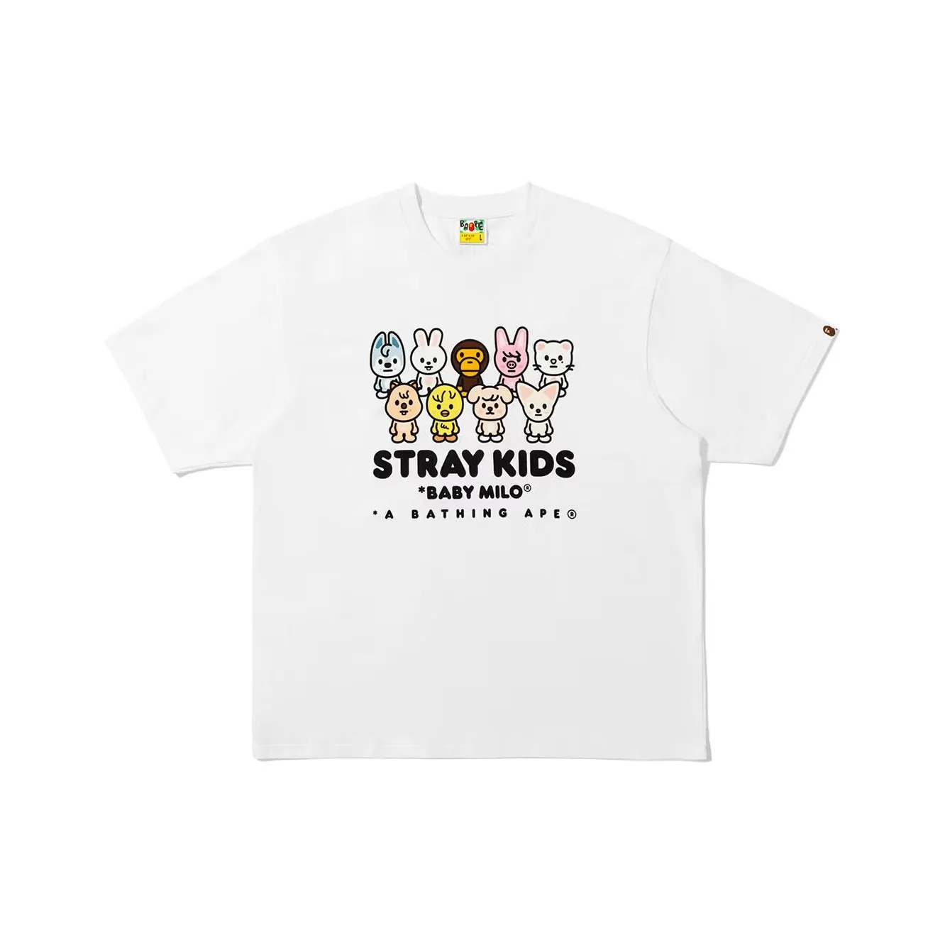 A BATHING APE x Stray Kids Collaboration FW25 T-Shirt Unisex