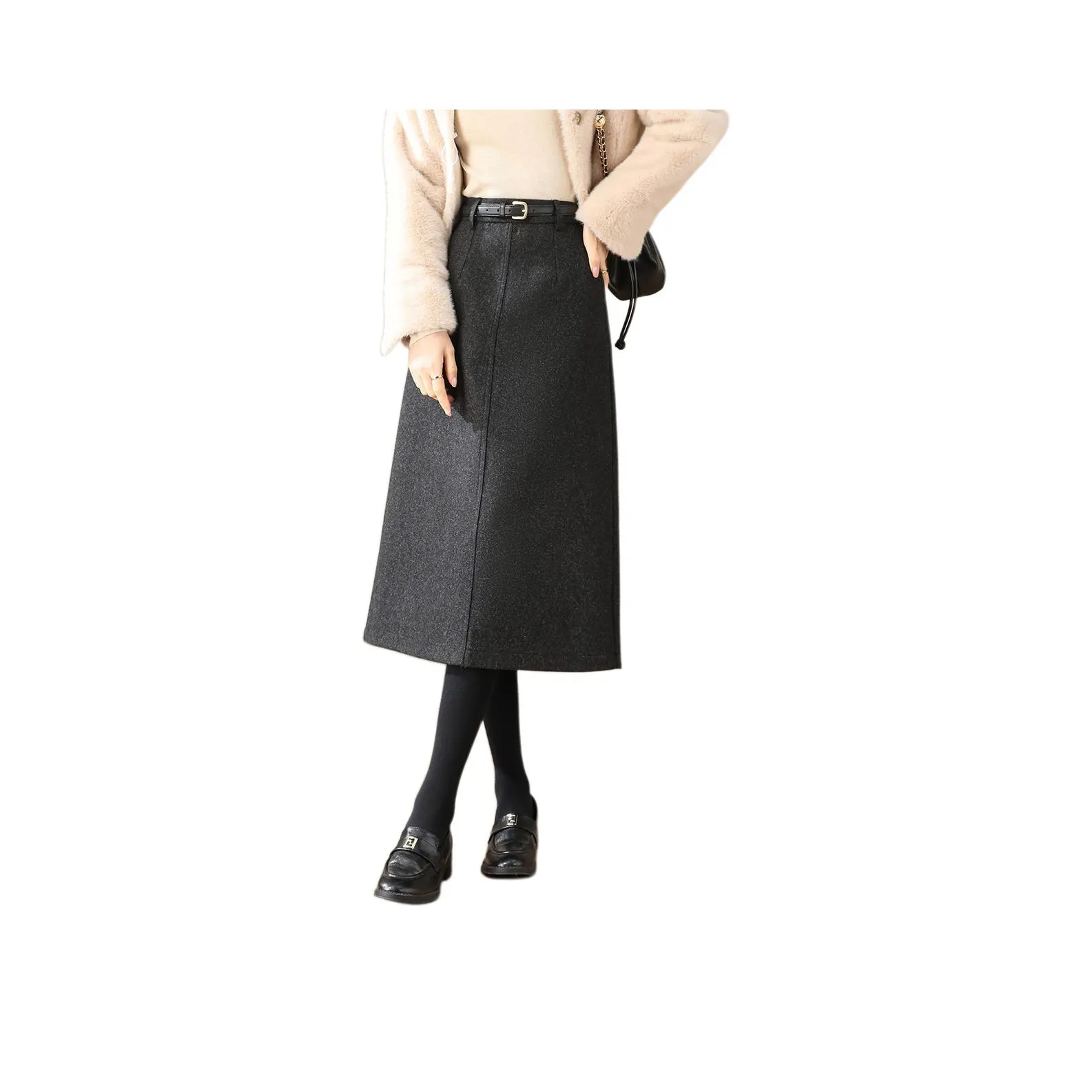 SHANGJING Повседневная длинная юбка женская