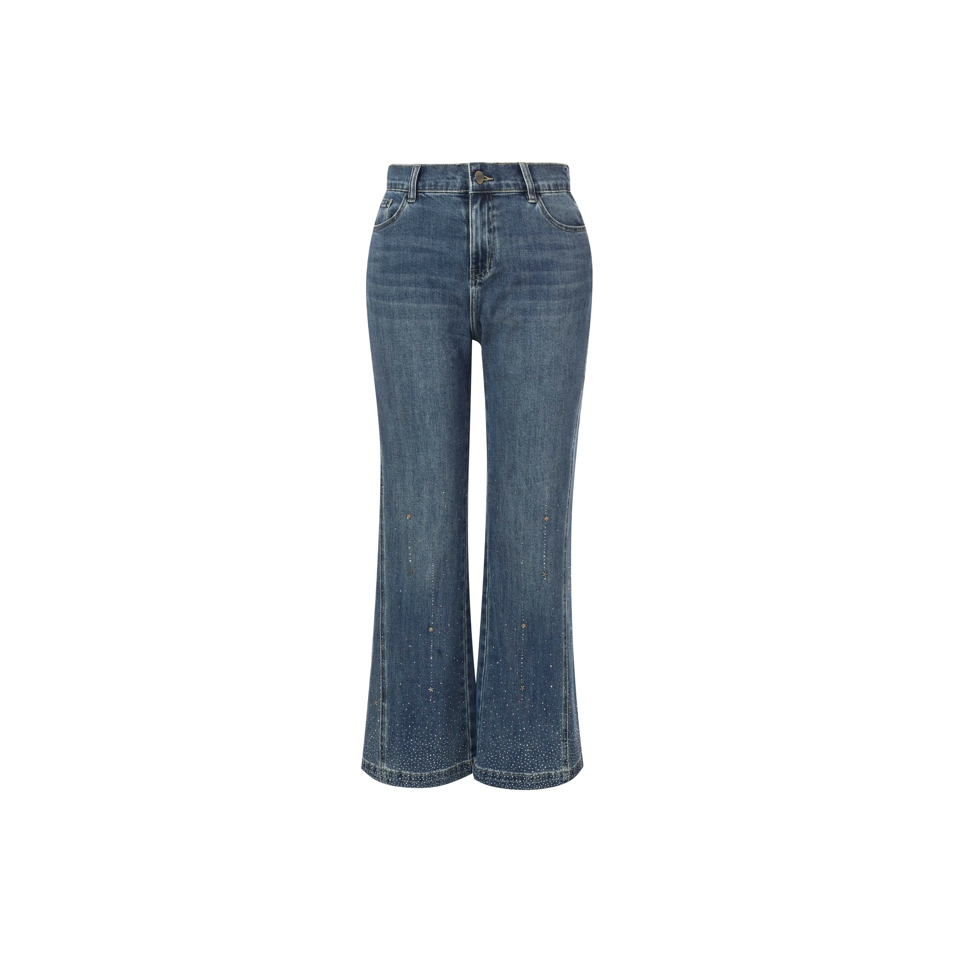 MSSHE Джинсовый Светло-Синий Зеленый Женские Джинсы