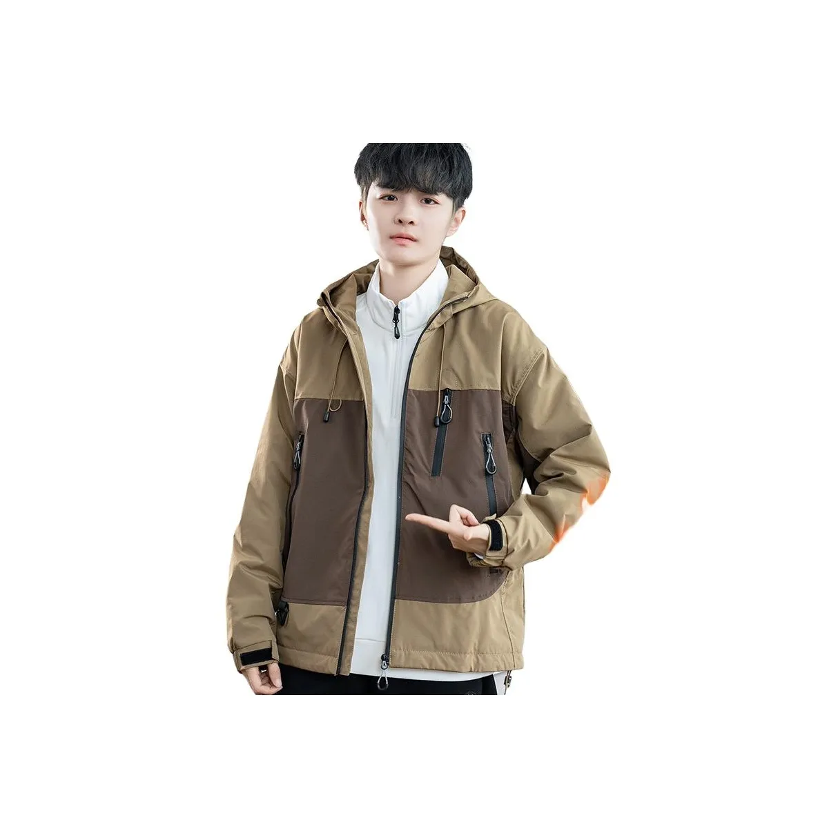 ANISAN Осенне-зимняя куртка утолщенная с флисовой подкладкой пальто мужское