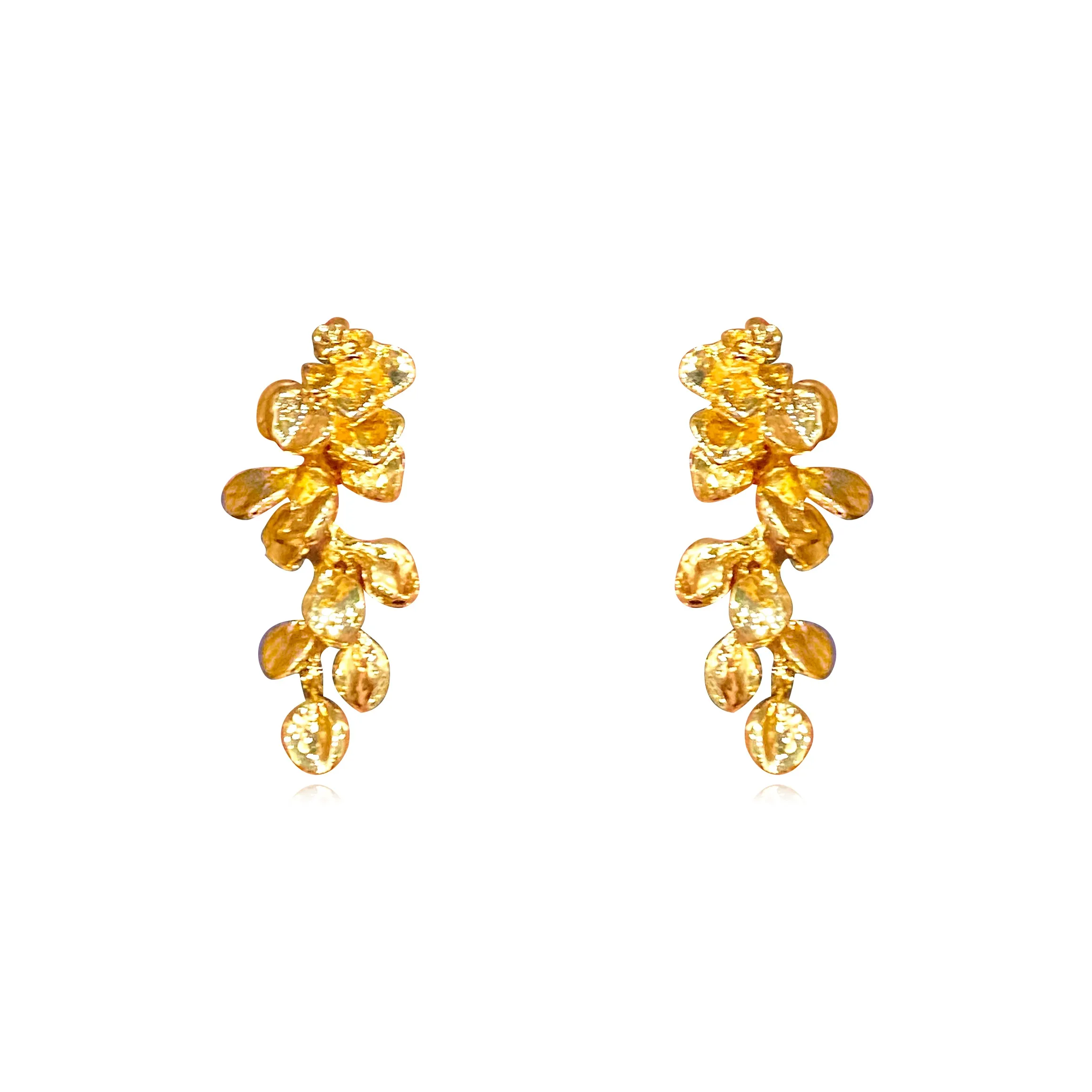 WAW Серьги с золотым покрытием из меди женские