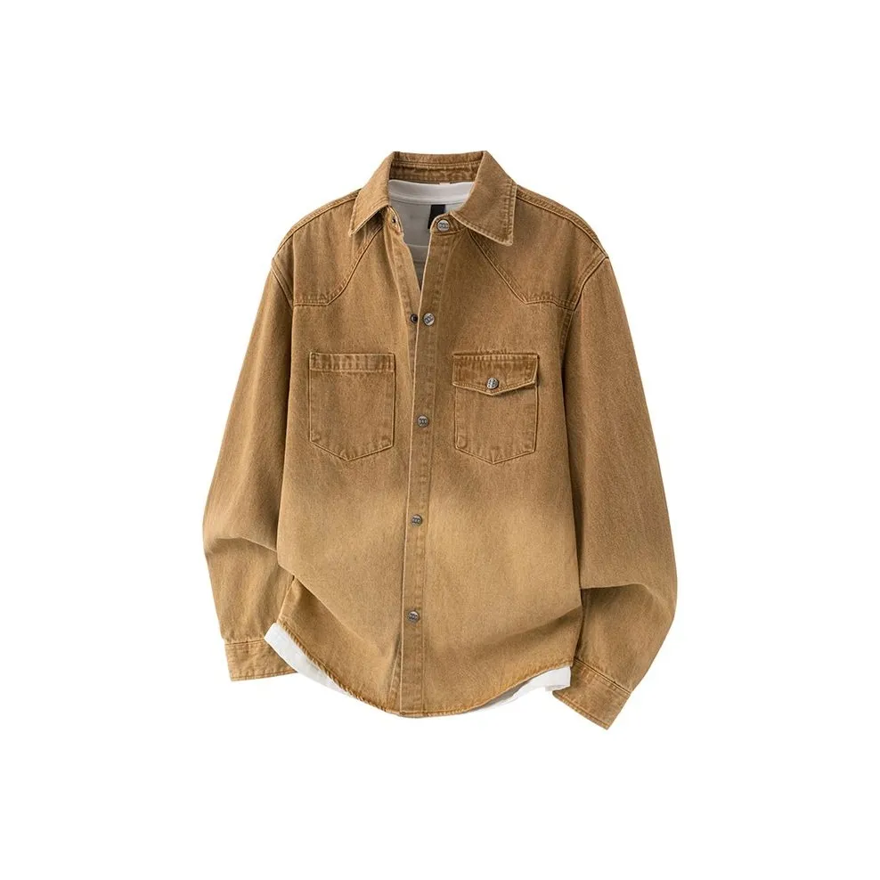 UKTK Светло-коричневые Мужские Рубашки