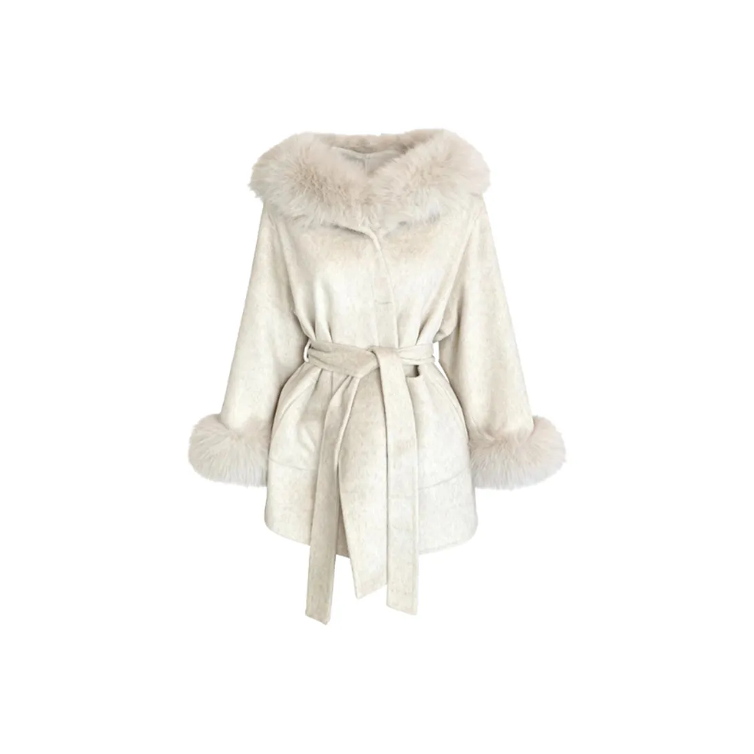 BABYLYCHEE STUDIO Абрикосовое пальто Женское пальто