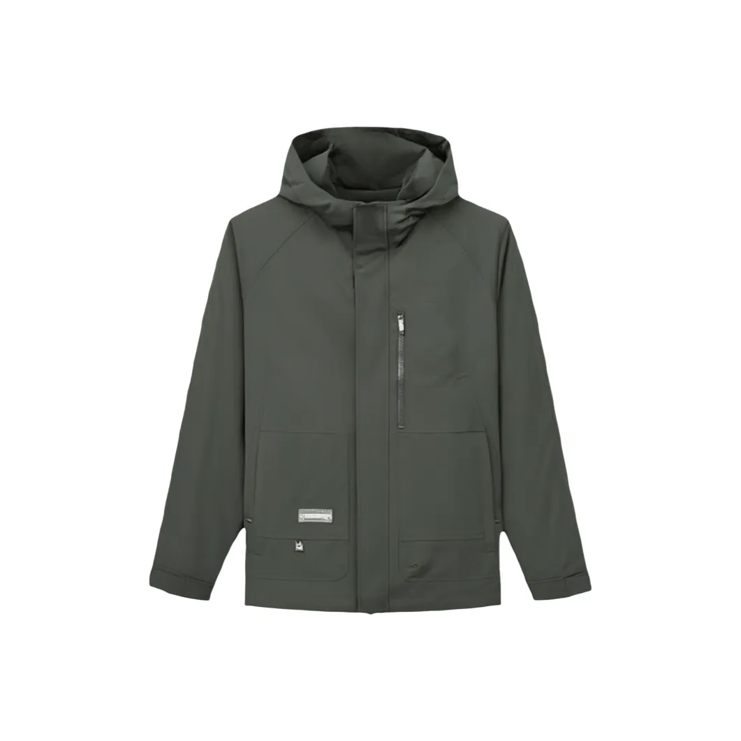 H 75 Темно-серо-зеленый Мужской Куртки