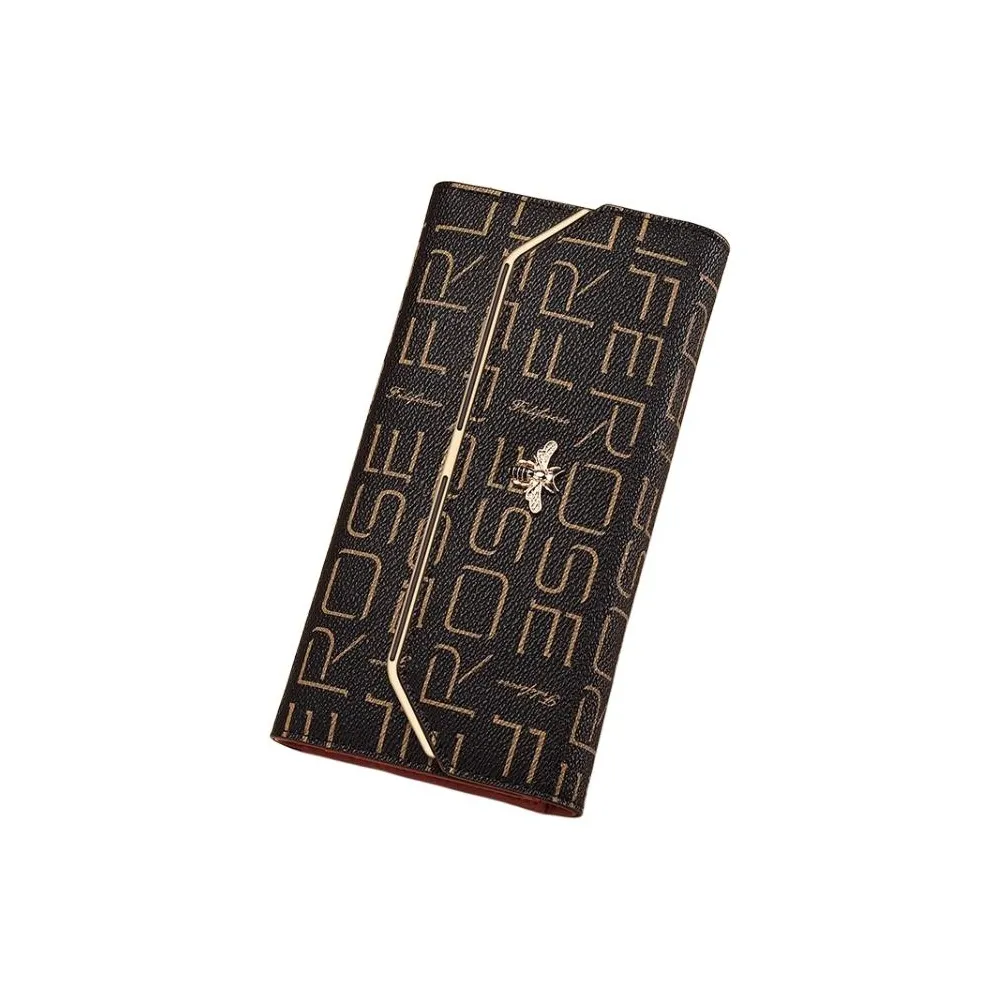 VIHUS PVC Кошелек Стандартный Женский Кофейный Бежевый