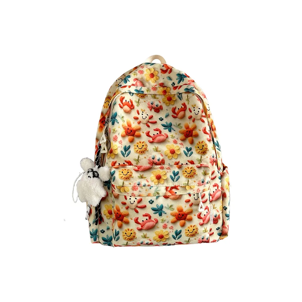 JIANMU Нейлон Рюкзак Унисекс Подсолнух Лиса Daisy Медвежонок