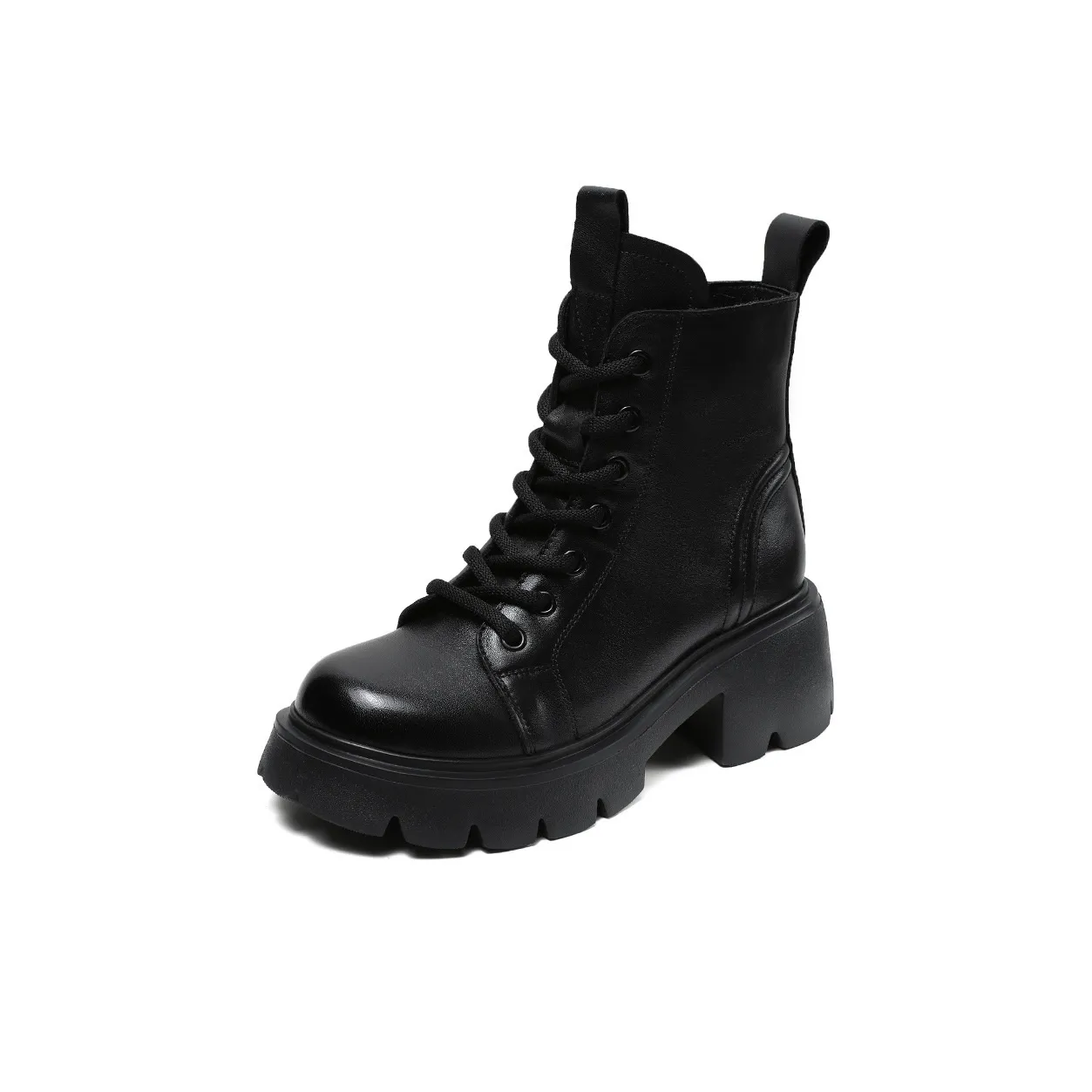 H2 Лицевая коровья кожа Роскошь Британский модный стиль Женская обувь Мартин Ботинки Женские