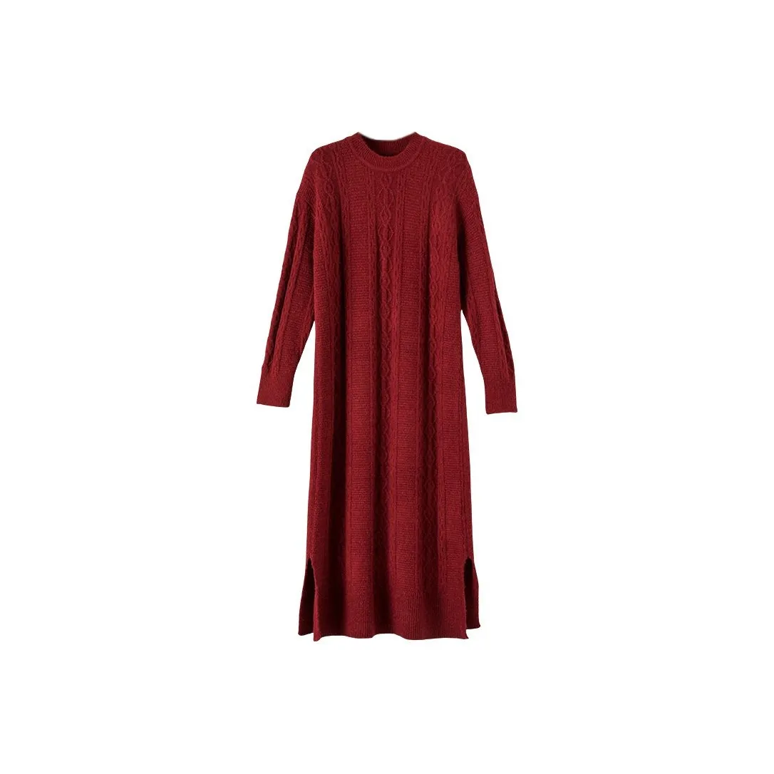 Late White Длинное платье с длинными рукавами женское