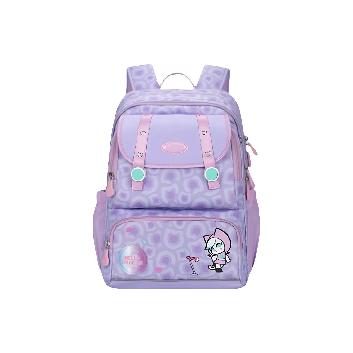 HELLO DRAGON Нейлоновая Сумка для Студентов Стандартная Детская Фиолетовая Синяя Черная