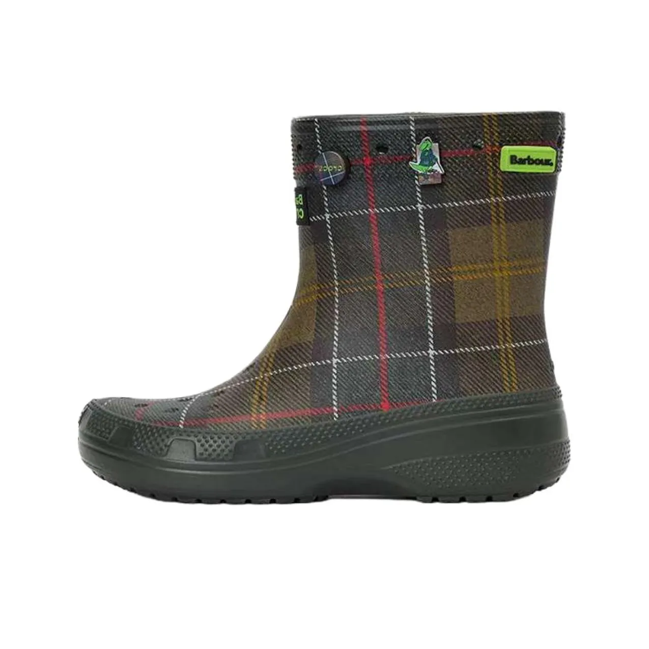 Crocs x BARBOUR Ботильоны Унисекс Зеленый Коричневый Клетка
