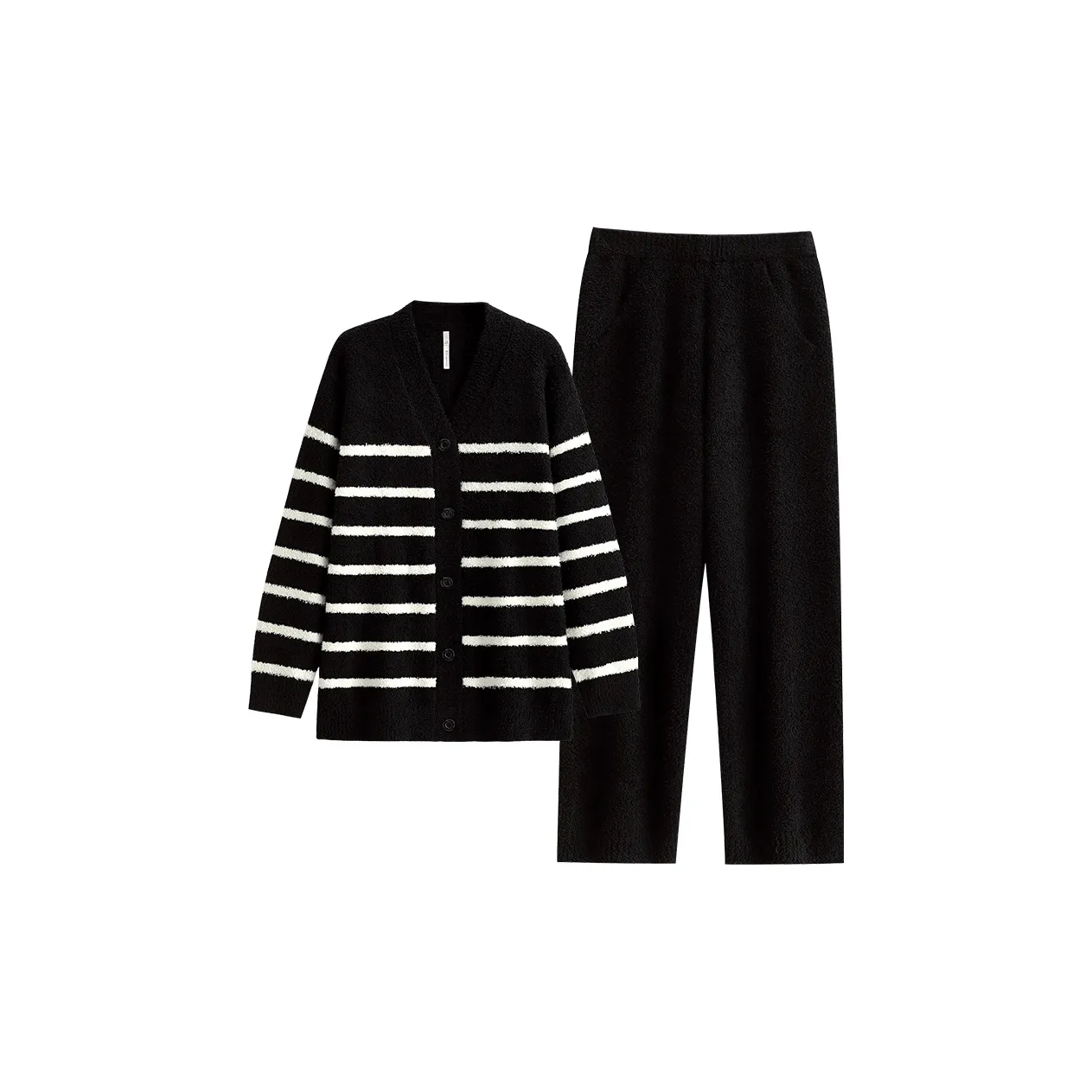 YUENEI 34201 Повседневный Черный Мужской Пижамный Комплект