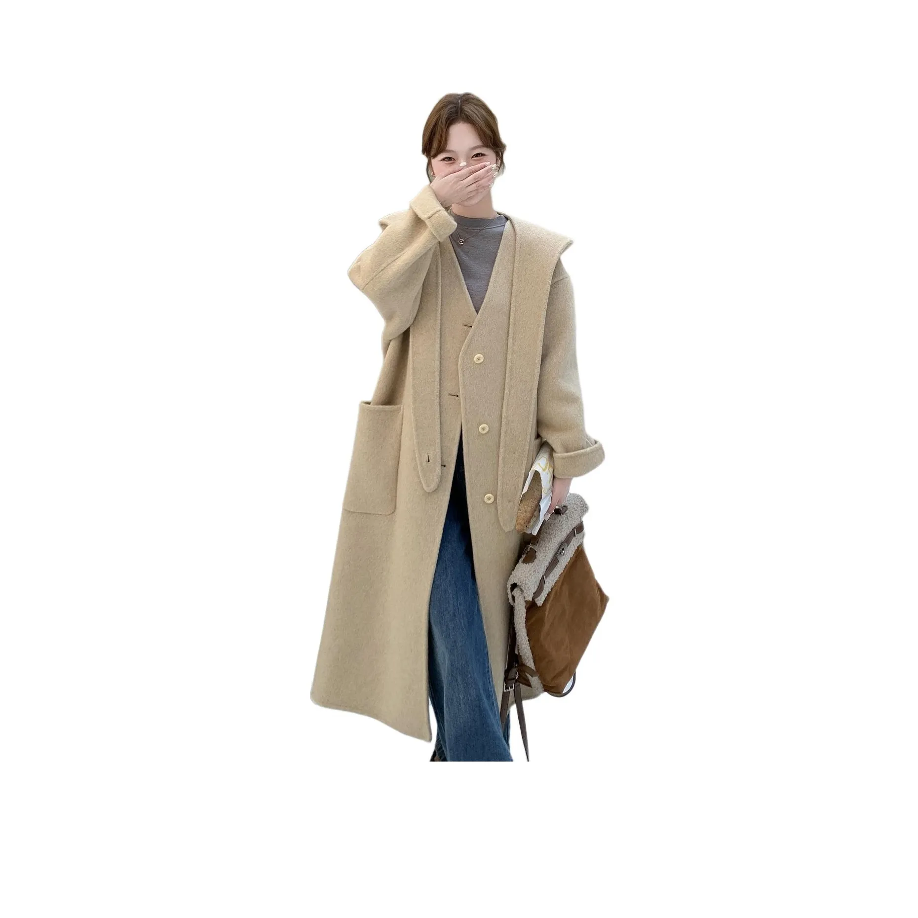 MEXICAN Бежевый Женский Пальто