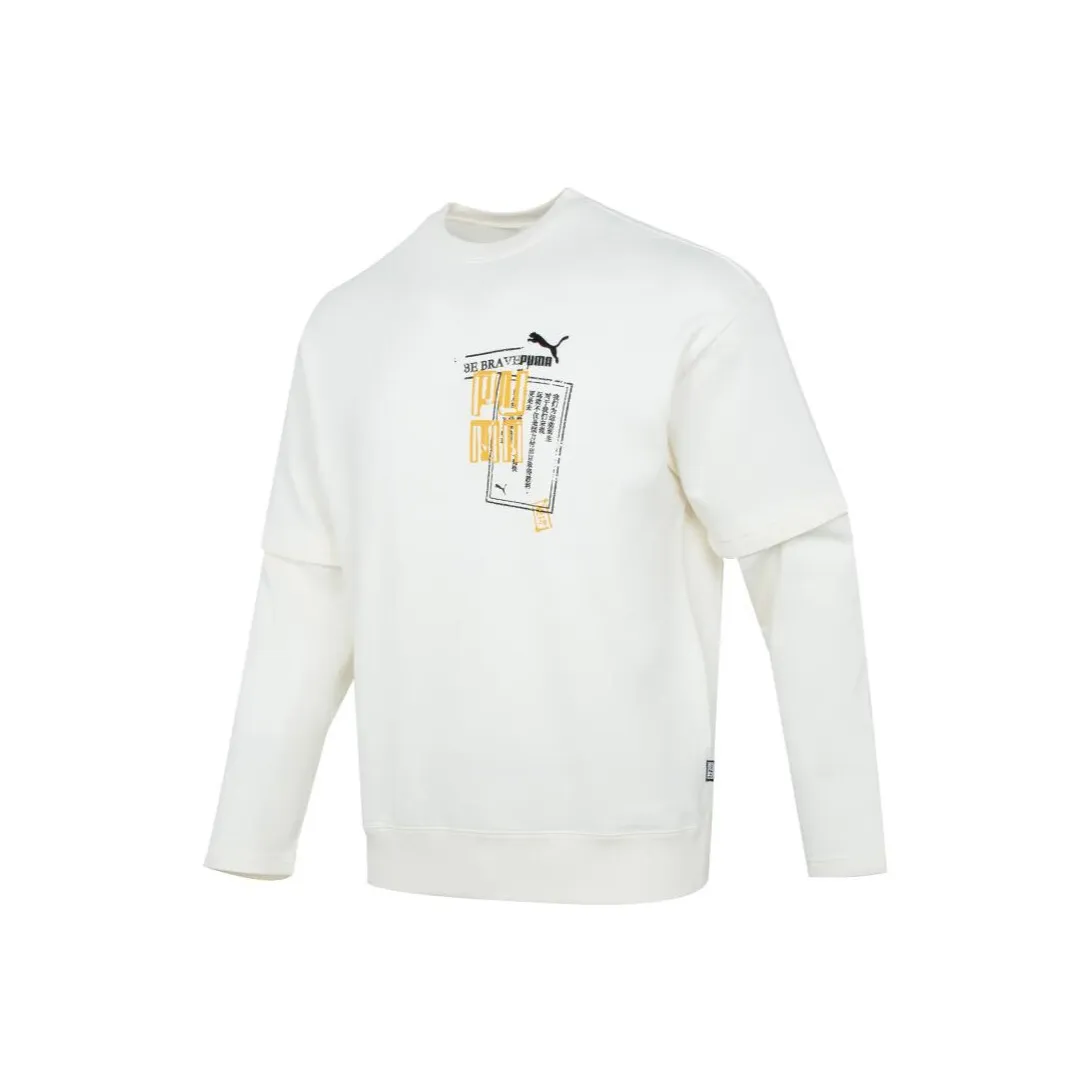 PUMA BZ YINSHUA Белый Мужской Свитшот