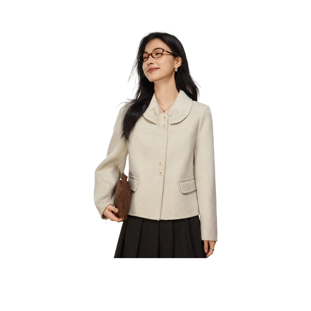 VICTORIA VERA Бежевый Женский Пальто