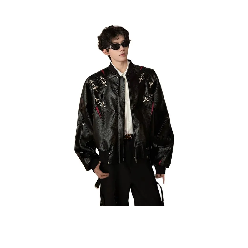 AWAO Черный Унисекс Кожаные куртки