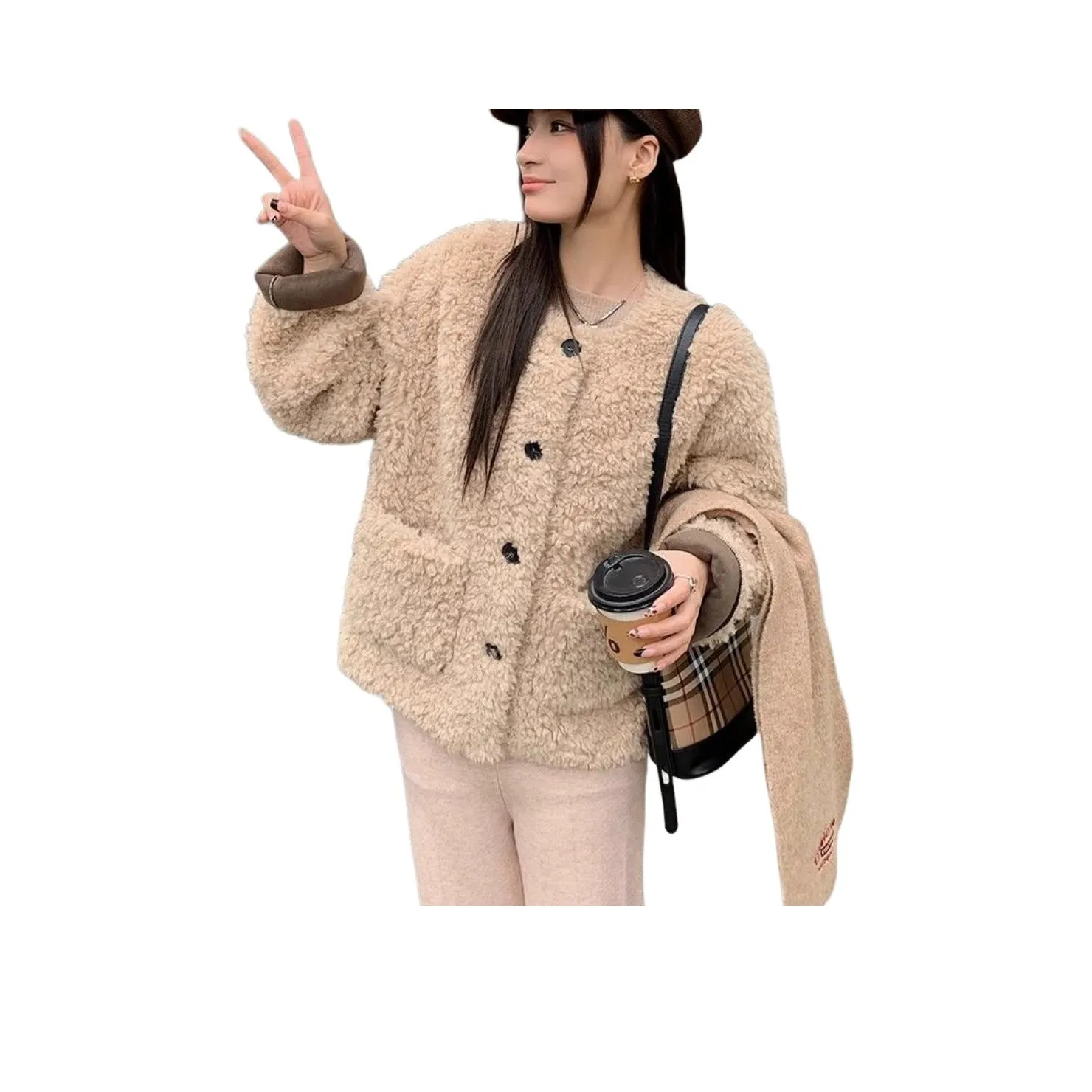 ENPofficial Вельвет Feel Пальто Женское