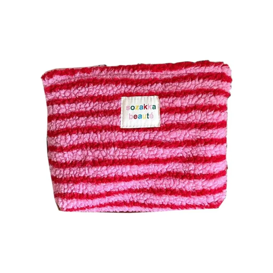 Geanno Осенний Зимний Милый Плюшевый Ins Makeup Bag Эксклюзивный Дизайн Косметичка Сумка для хранения Клатч Сумка для туалетных принадлежностей Портативная Сумка