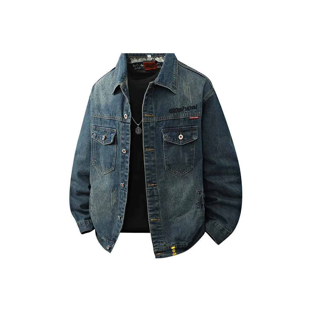 PULUSHIDUOTEMENGDE Denim Jacket Unisex